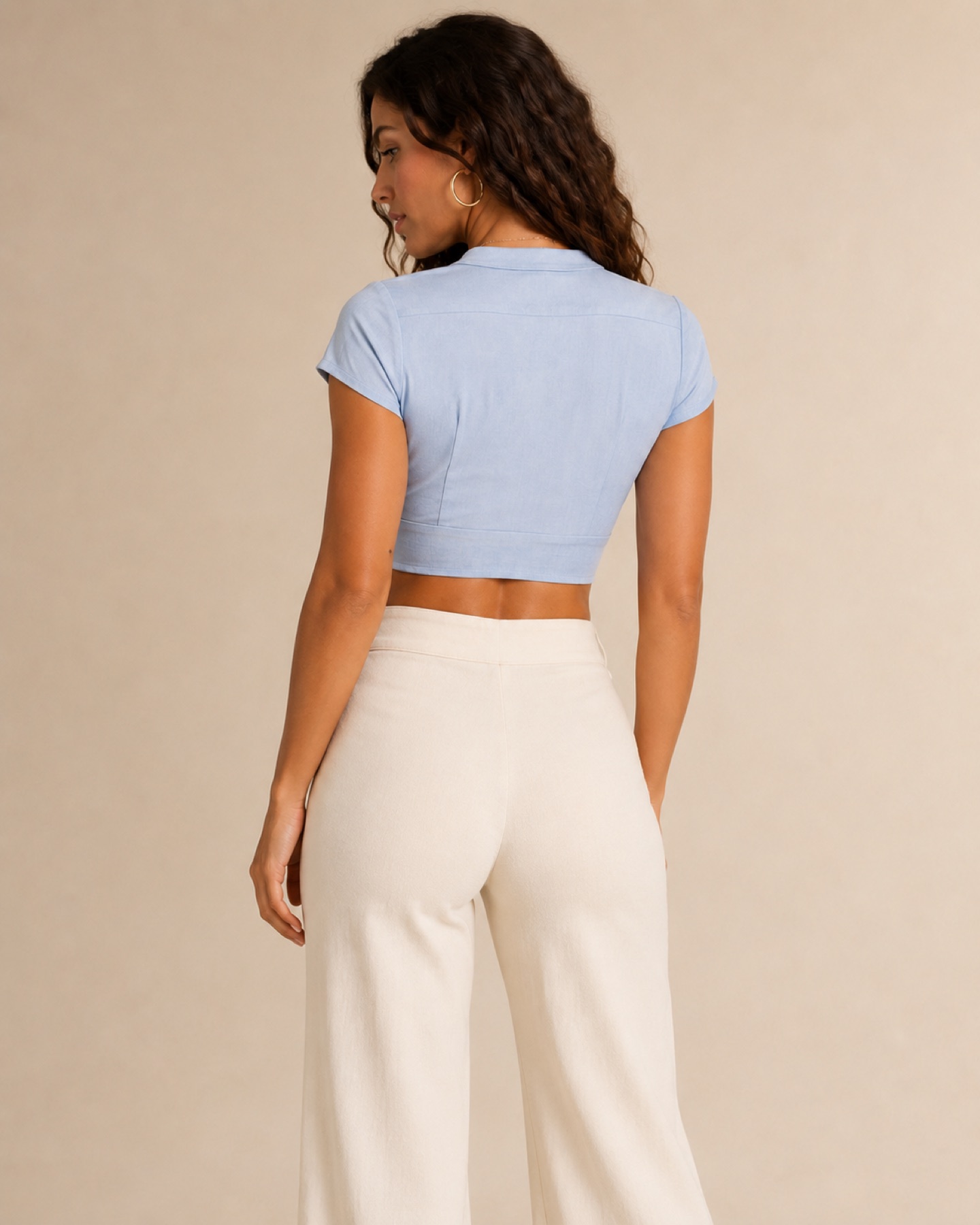 Top Azul back view